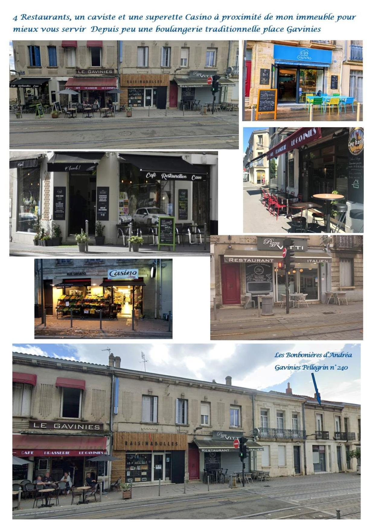 Les Bonbonieres D'Andrea Gavinies Pellegrin Apartman Bordeaux Kültér fotó